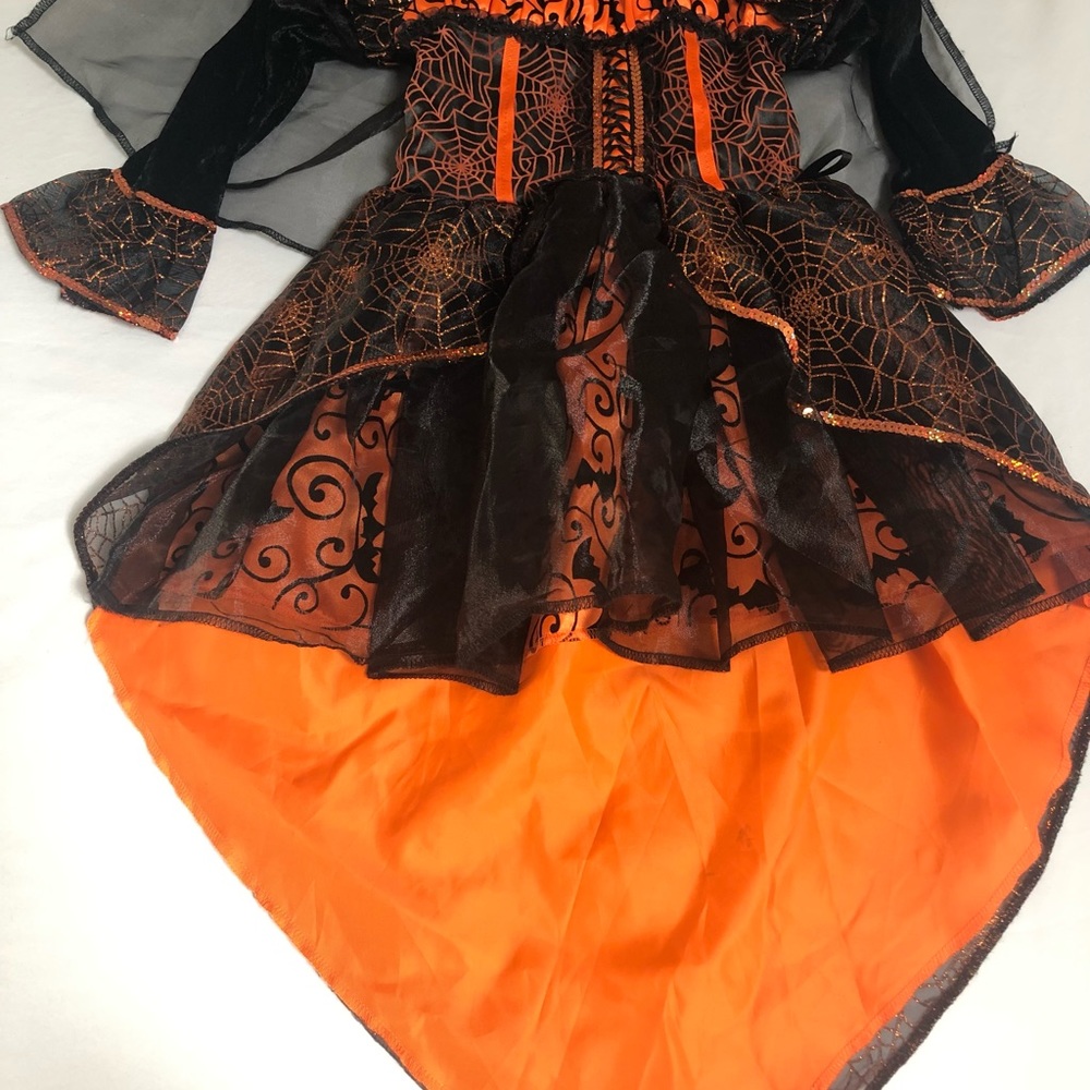 HALLOWEEN DRESS. WITH HAT, Size 5-6